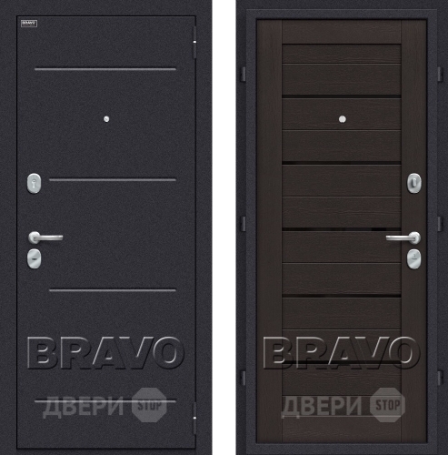 Входная металлическая Дверь Bravo Оптим Техно Eterno в Орехово-Зуево
