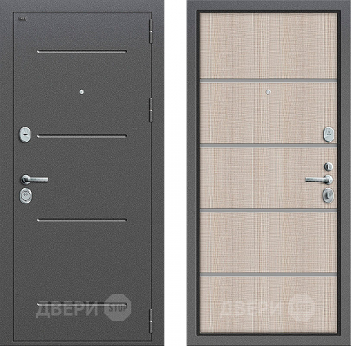 Входная металлическая Дверь Groff Т2-204 Cappuccino Crosscut в Орехово-Зуево
