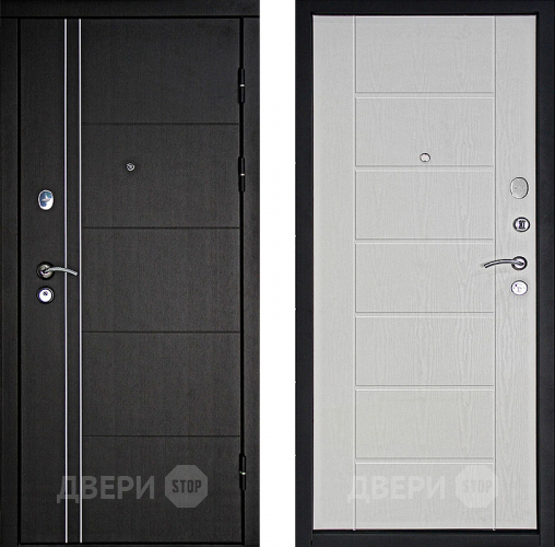 Входная металлическая Дверь Дверной Континент Тепло - Люкс Беленый дуб в Орехово-Зуево