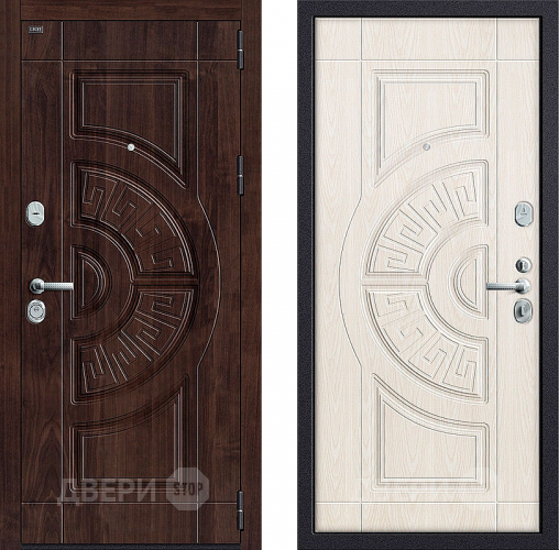 Входная металлическая Дверь Groff P3-312 Темная вишня/ Беленый дуб в Орехово-Зуево