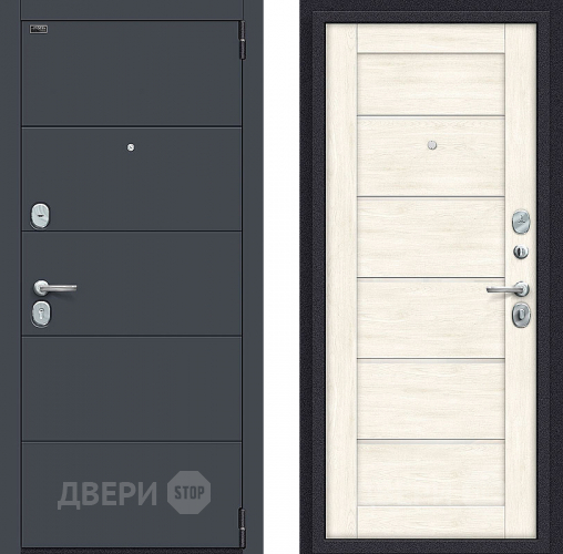 Входная металлическая Дверь Bravo Порта S-3 4/Л22 Nordic Oak в Орехово-Зуево