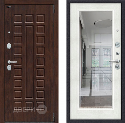 Дверь Bravo Porta S-3 51/П61 с зеркалом Бьянко в Орехово-Зуево