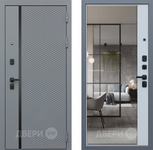 Входная металлическая Дверь АСД Манчестер с зеркалом в Орехово-Зуево