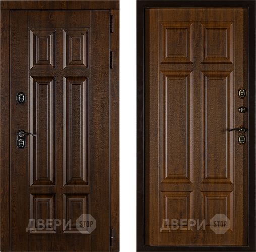 Дверь Заводская Урал ПП Лайт 3К Грецкий Орех (с терморазрывом) в Орехово-Зуево