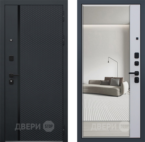 Входная металлическая Дверь АСД Ньюкасл с зеркалом в Орехово-Зуево