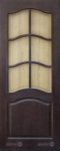 Межкомнатная дверь 7-ПО темный лак в Орехово-Зуево