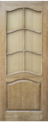 Межкомнатная дверь 7-ПО светлый лак в Орехово-Зуево