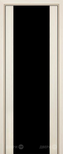 Межкомнатная дверь ProfilDoors 8X эш вайт мелинга (черный триплекс) в Орехово-Зуево