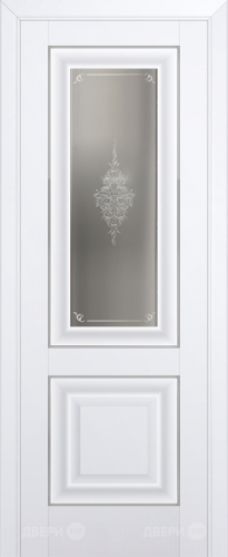 Межкомнатная дверь ProfilDoors 28U аляска (матовое, кристалл с узором) в Орехово-Зуево