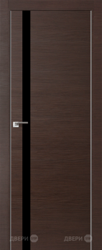 Межкомнатная дверь ProfilDoors 6Z венге кроскут (черный лак) в Орехово-Зуево