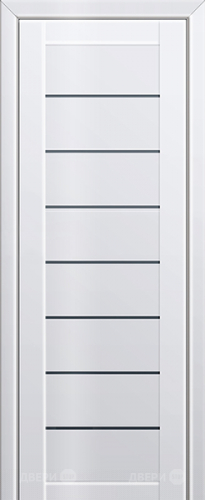 Межкомнатная дверь ProfilDoors 71L белый люкс (графит) в Орехово-Зуево