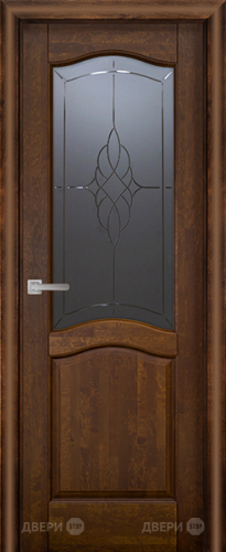 Межкомнатная дверь Лео ПО античный орех в Орехово-Зуево