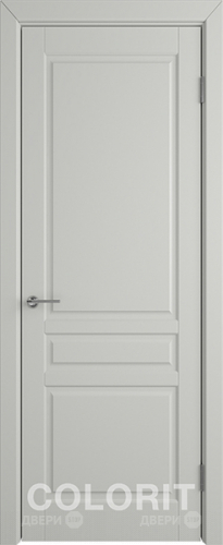 Межкомнатная дверь К2 ПГ светло-серая эмаль в Орехово-Зуево