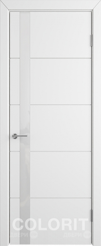 Межкомнатная дверь К4 ПО белая эмаль в Орехово-Зуево