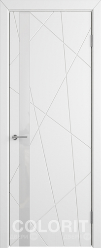 Межкомнатная дверь К5 ПО белая эмаль в Орехово-Зуево