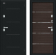 Входная металлическая Дверь Bravo Thermo Лайн Букле черное/Wenge Veralinga в Орехово-Зуево