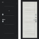 Входная металлическая Дверь Bravo Техно Букле черное/Bianco Veralinga в Орехово-Зуево