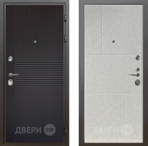 Входная металлическая Дверь Шелтер (SHELTER) Комфорт Черная шагрень 9 Гранит лава лайт в Орехово-Зуево