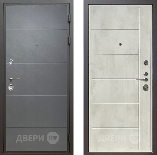 Дверь Шелтер (SHELTER) Комфорт Лофт графит 11 Бетон крем в Орехово-Зуево