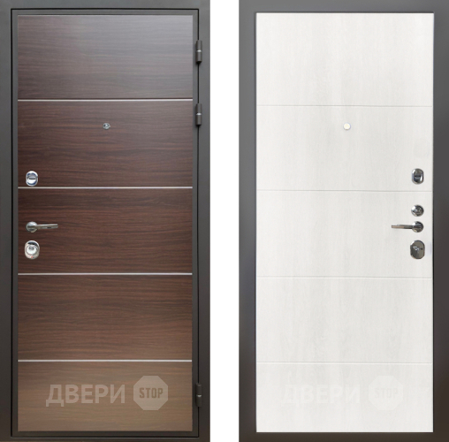 Входная металлическая Дверь Шелтер (SHELTER) Комфорт Венге структурный горизонт 7 Дуб филадельфия крем в Орехово-Зуево