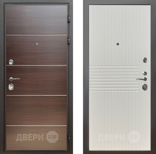 Входная металлическая Дверь Шелтер (SHELTER) Комфорт Венге структурный горизонт 10 Силк Сноу в Орехово-Зуево