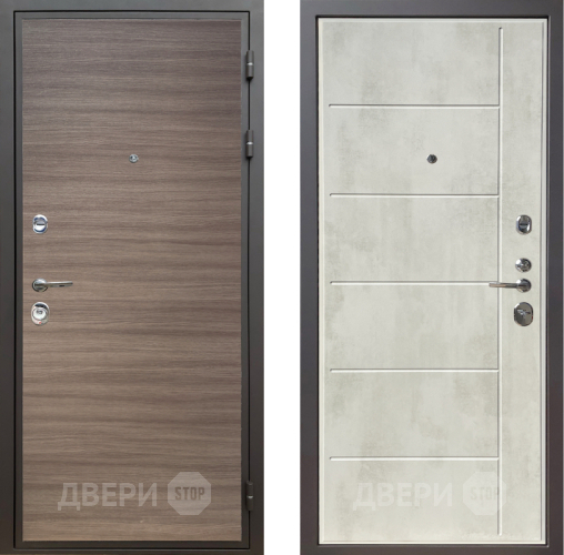 Входная металлическая Дверь Шелтер (SHELTER) Комфорт Дуб тоскано поперечный 11 Бетон крем в Орехово-Зуево