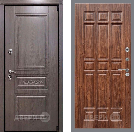 Дверь Рекс (REX) Пренмиум-S FL-33 орех тисненый в Орехово-Зуево