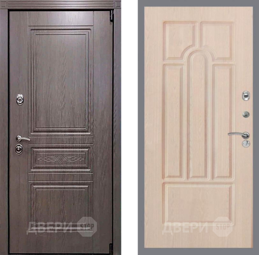 Входная металлическая Дверь Рекс (REX) Пренмиум-S FL-58 Беленый дуб в Орехово-Зуево