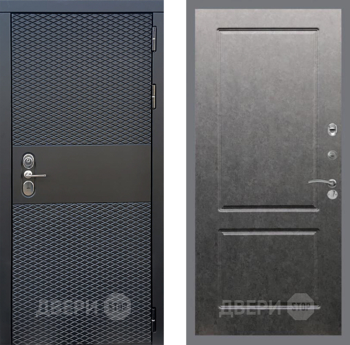 Входная металлическая Дверь Стоп БЛЭК CISA ФЛ-117 Штукатурка графит в Орехово-Зуево