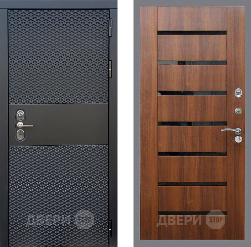 Входная металлическая Дверь Стоп БЛЭК CISA СБ-14 Орех бренди в Орехово-Зуево