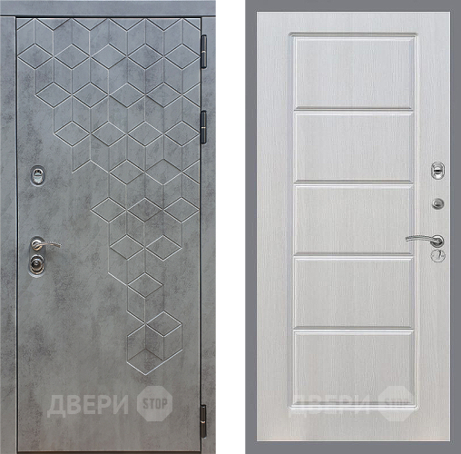 Входная металлическая Дверь Стоп БЕТОН ФЛ-39 Лиственница беж в Орехово-Зуево