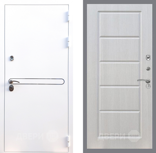 Входная металлическая Дверь Стоп Лайн Вайт ФЛ-39 Лиственница беж в Орехово-Зуево