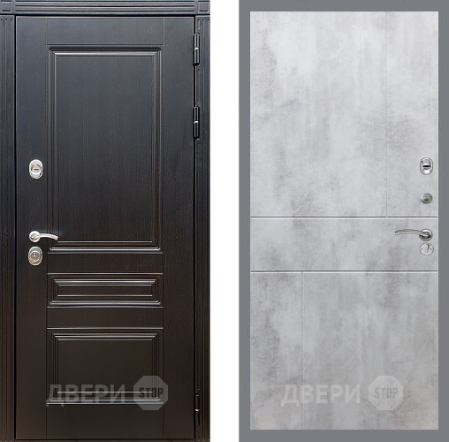 Входная металлическая Дверь Стоп МЕГАПОЛИС ФЛ-290 Бетон светлый в Орехово-Зуево