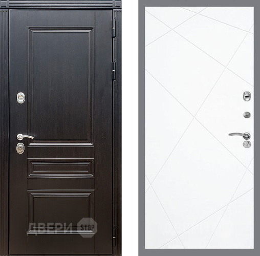 Входная металлическая Дверь Стоп МЕГАПОЛИС ФЛ-291 Силк Сноу в Орехово-Зуево