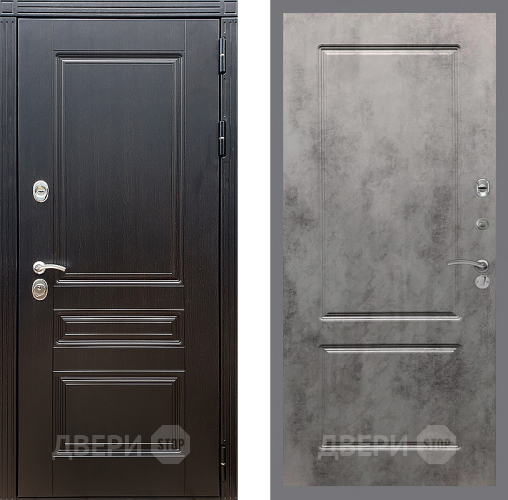 Дверь Стоп МЕГАПОЛИС ФЛ-117 Бетон темный в Орехово-Зуево