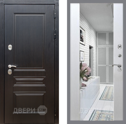 Дверь Стоп МЕГАПОЛИС Зеркало СБ-16 Лиственница беж в Орехово-Зуево