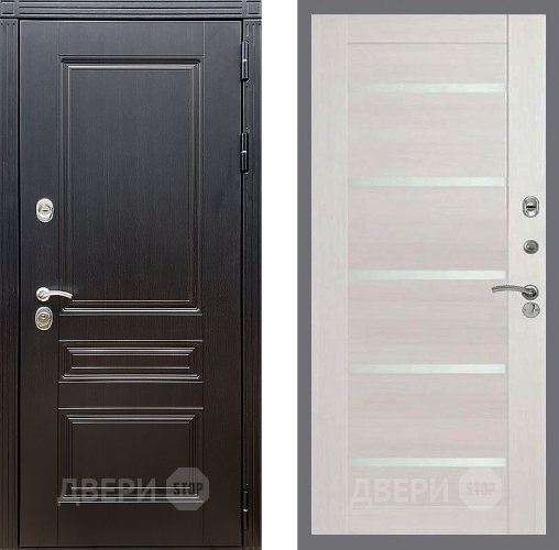 Входная металлическая Дверь Стоп МЕГАПОЛИС СБ-14 Лиственница беж в Орехово-Зуево