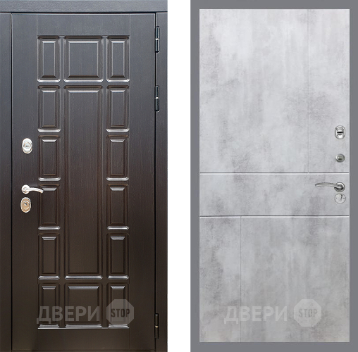 Входная металлическая Дверь Стоп НЬЮ ЙОРК ФЛ-290 Бетон светлый в Орехово-Зуево