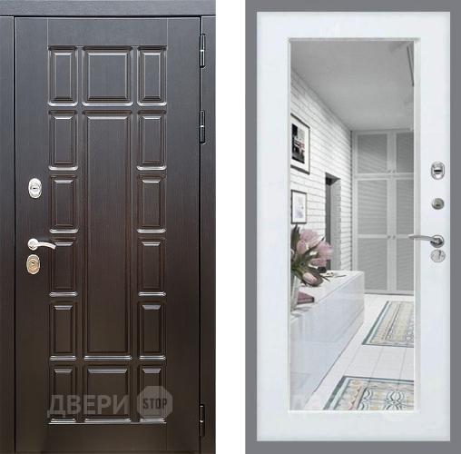 Дверь Стоп НЬЮ ЙОРК Зеркало Белый ясень в Орехово-Зуево