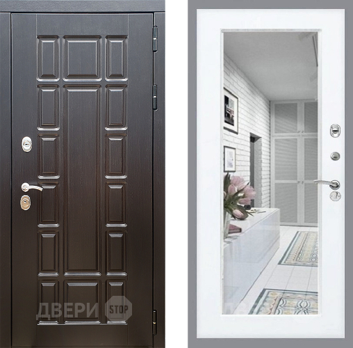 Входная металлическая Дверь Стоп НЬЮ ЙОРК Зеркало Силк Сноу в Орехово-Зуево