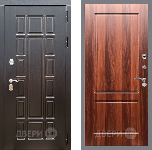 Входная металлическая Дверь Стоп НЬЮ ЙОРК ФЛ-117 Итальянский орех в Орехово-Зуево
