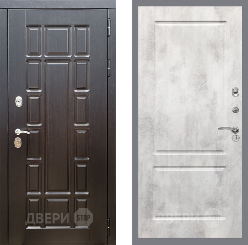 Входная металлическая Дверь Стоп НЬЮ ЙОРК ФЛ-117 Бетон светлый в Орехово-Зуево