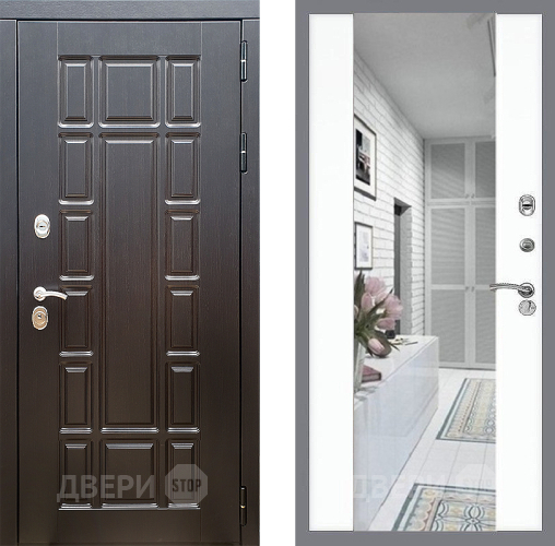 Дверь Стоп НЬЮ ЙОРК Зеркало СБ-16 Силк Сноу в Орехово-Зуево