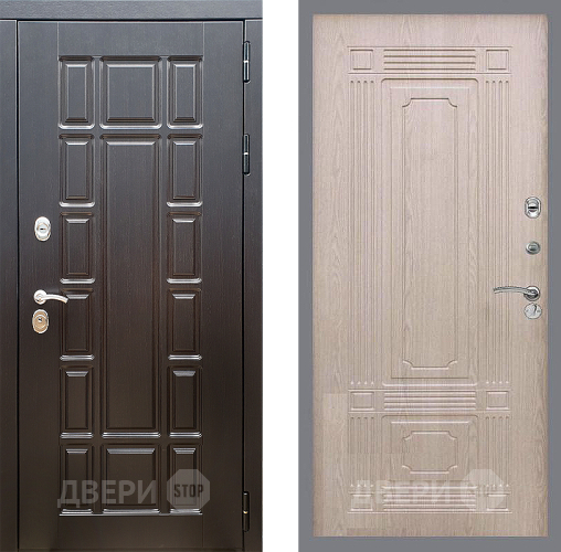 Входная металлическая Дверь Стоп НЬЮ ЙОРК ФЛ-2 Беленый дуб в Орехово-Зуево