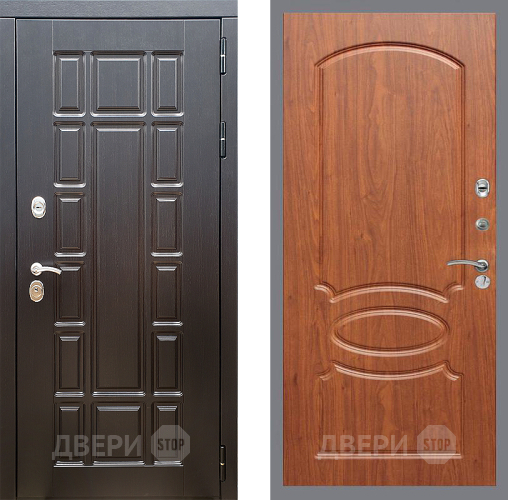 Входная металлическая Дверь Стоп НЬЮ ЙОРК ФЛ-128 Береза мореная в Орехово-Зуево