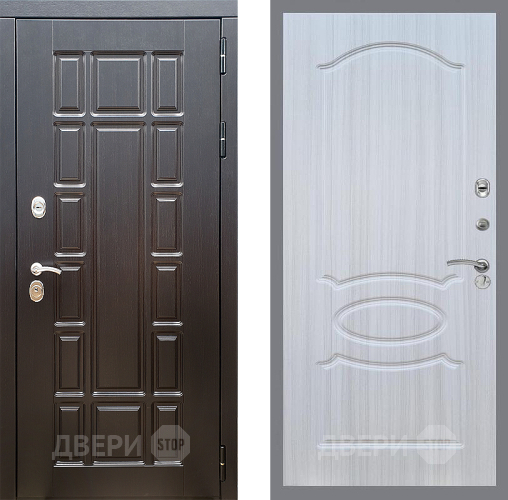 Входная металлическая Дверь Стоп НЬЮ ЙОРК ФЛ-128 Сандал белый в Орехово-Зуево