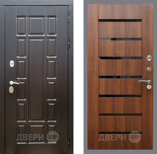 Входная металлическая Дверь Стоп НЬЮ ЙОРК СБ-14 Орех бренди в Орехово-Зуево