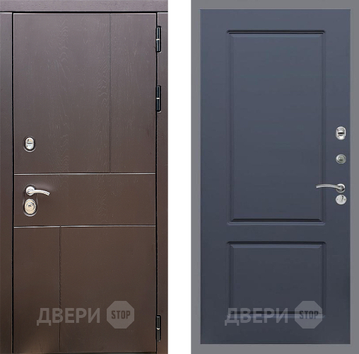 Входная металлическая Дверь Стоп УРБАН ФЛ-117 Силк титан в Орехово-Зуево