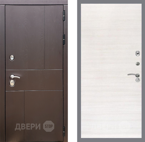 Входная металлическая Дверь Стоп УРБАН Гладкая Акация светлая в Орехово-Зуево