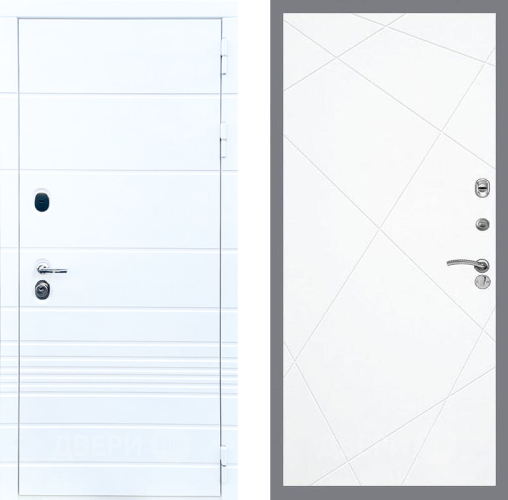 Входная металлическая Дверь Стоп ТРЕНДО ФЛ-291 Силк Сноу в Орехово-Зуево